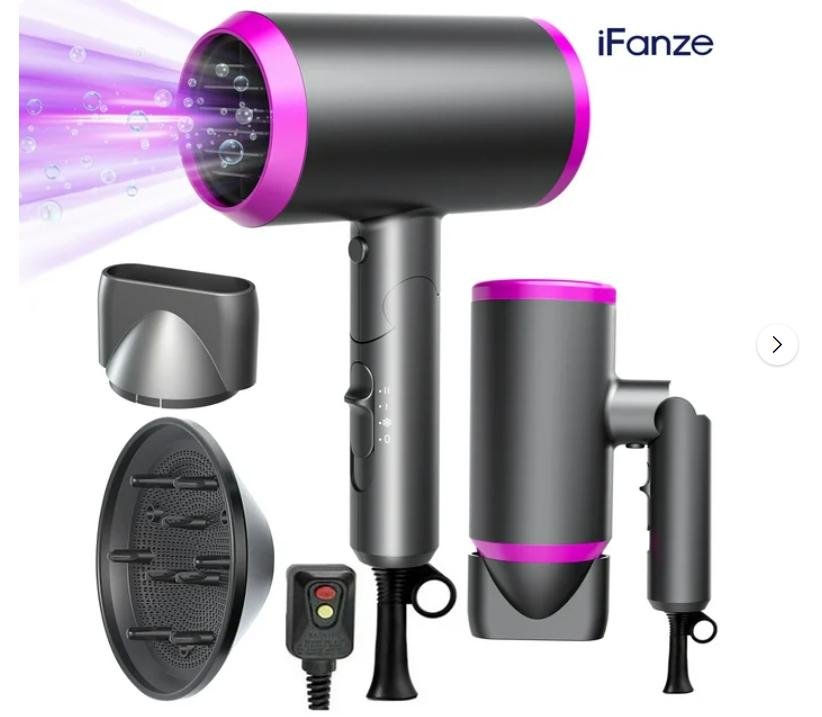 Hair Dryer with Diffuser and Concentrator