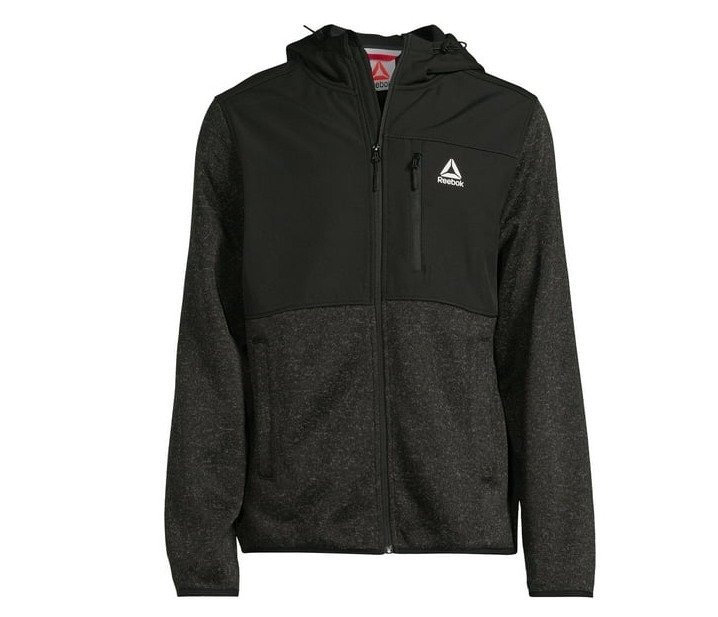 Reebok Men’s Hooded Sweater Fleece Jacket